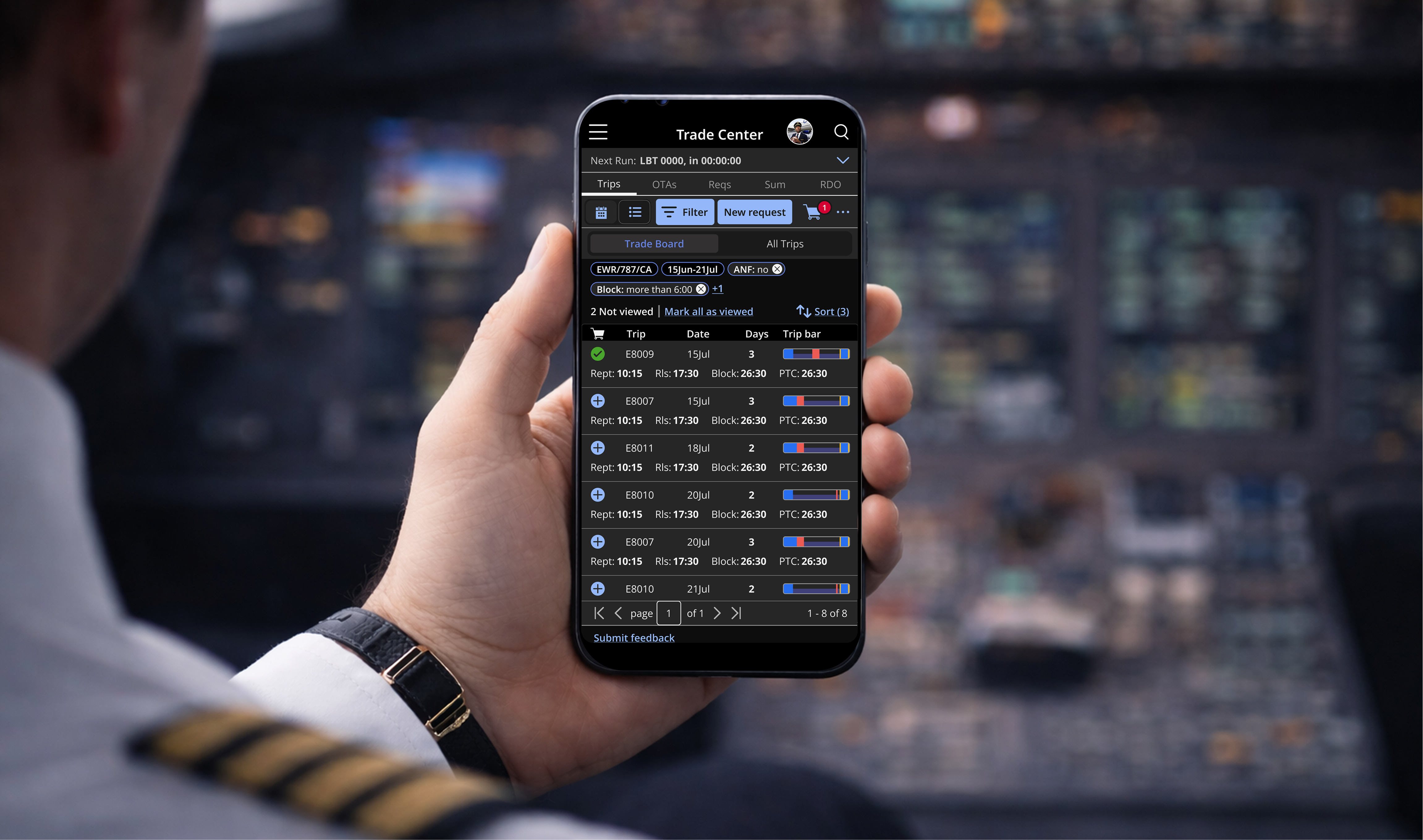United Airlines Trip Trade
